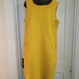 Yellow Lands End dress 22w